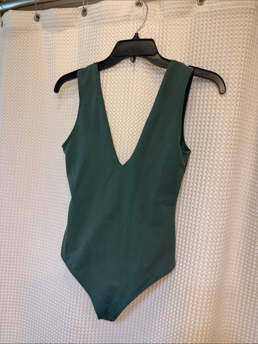 Free People Deep Green V-Neck Women's Tank Bodysuit. Size XS